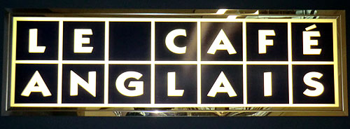 Le Cafe Anglais Sign
