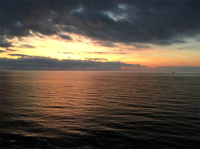 Sun rising on the Cap Corse