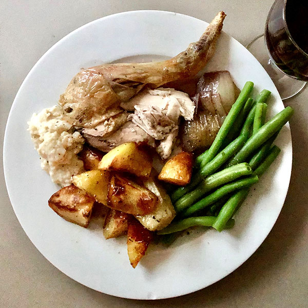 Roast chicken - plated